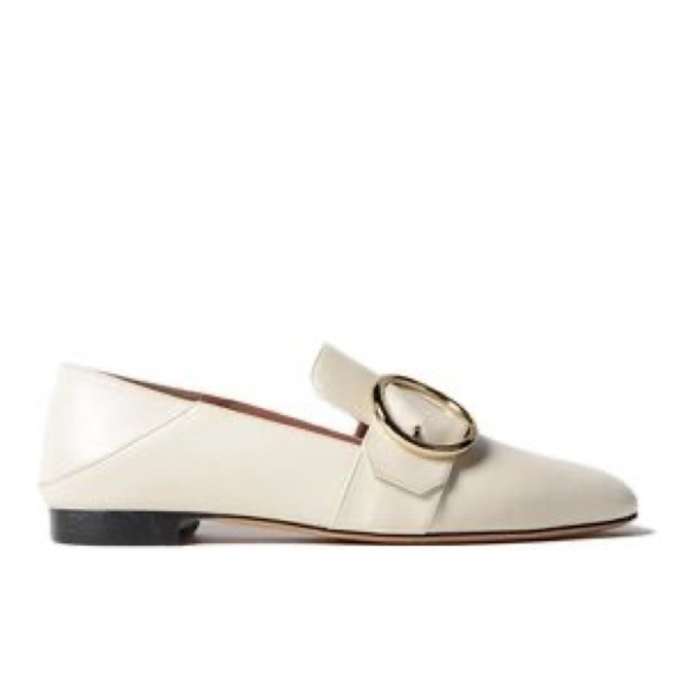 NIB Bally Lottie leather loafers white US7, EU37.5 - Picture 3 of 10